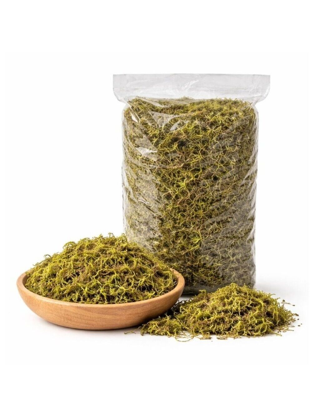 Dried Moss for Terrarium 6.5 oz, Green Decorative Moss 250g, Fairy Garden Moss